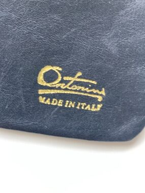 Vintage Leather Wristlet Clutch - Made in Italy